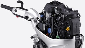 A Honda outboard unit